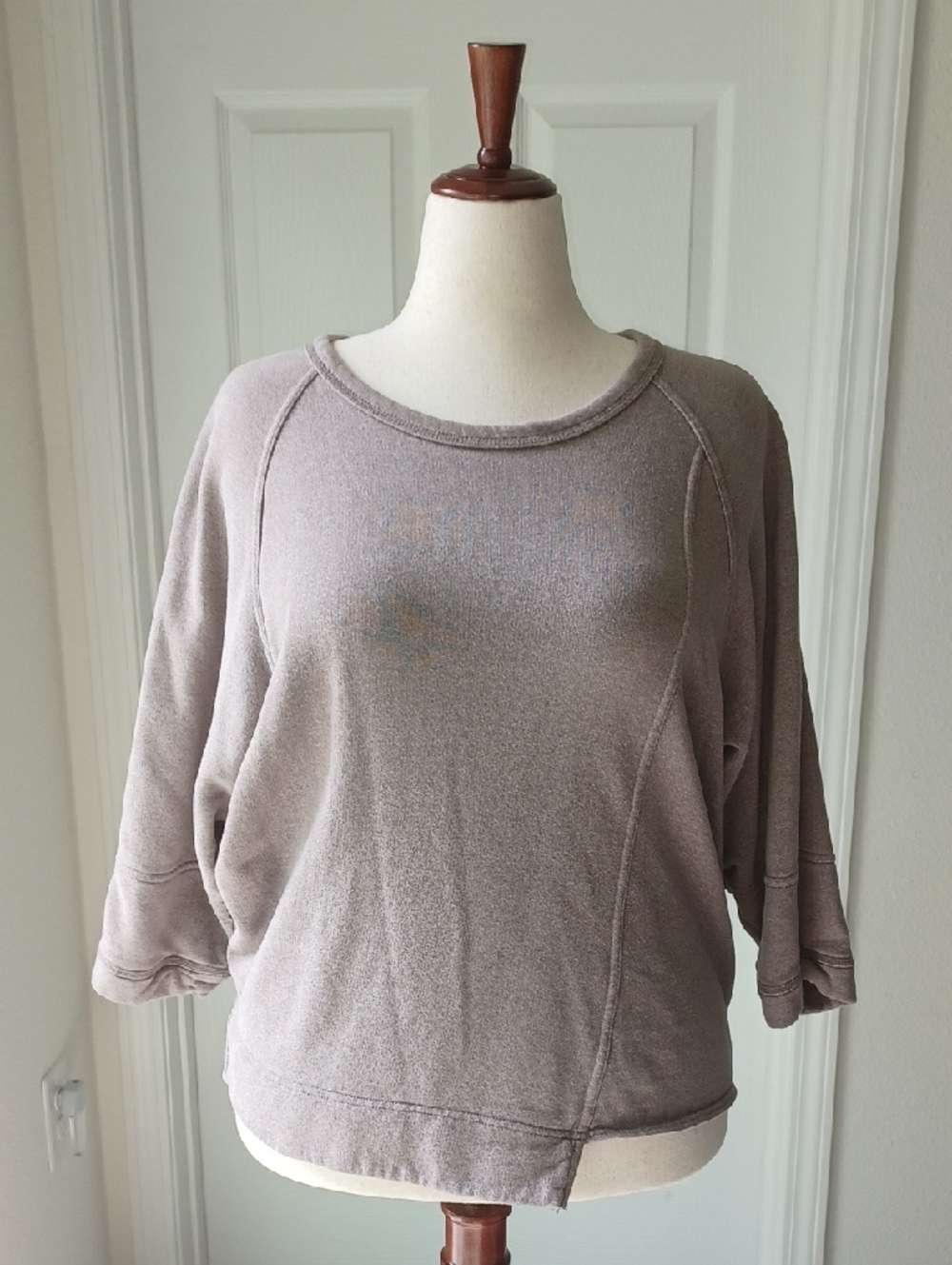 Stella McCartney Relaxed Scoop-Neck Sweater in Taupe Medium